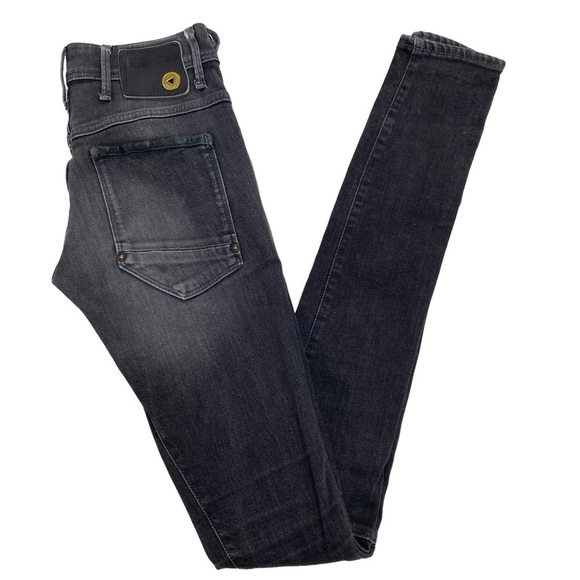 G-STAR GS-3301 Dean Super WMN Skinny Jeans in Washed Black - Picture 9 of 9